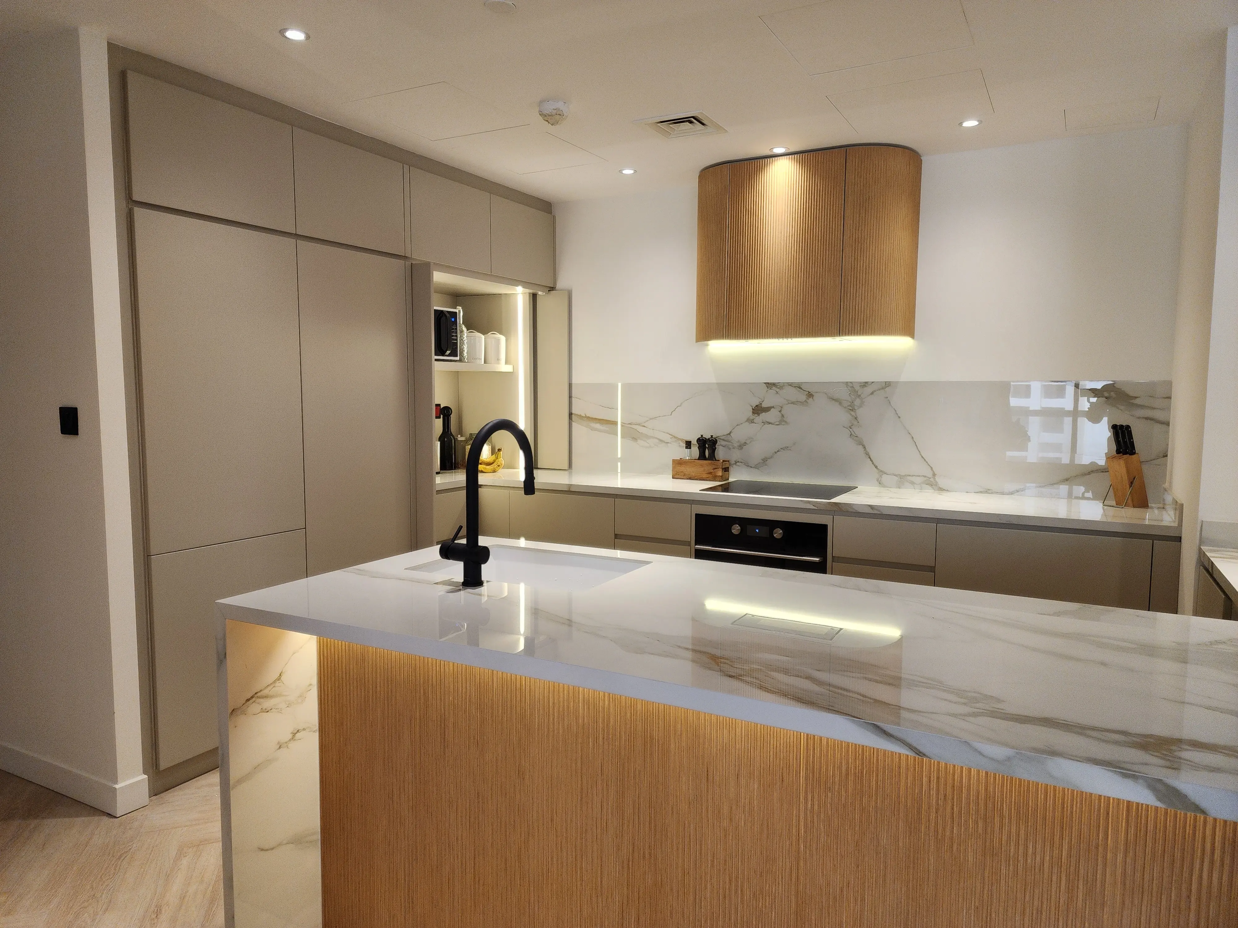 kitchens and bathrooms